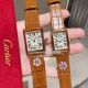 Replica Cartier Tank White Dial Red Leather Gold Case Quartz Watch  (2)_th.jpg